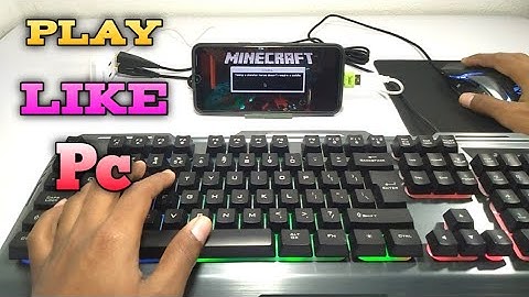 Live Proof | Mobile Me Keyboard And Mouse Se Minecraft Kaise Khele | How To Play Minecraft ⌨️🖱️📲 Pc.