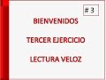 3° Tercer ejercicio lectura Veloz