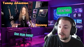 REACTION to BON JOVI - RUNAWAY (Metal cover) - Tommy Johansson