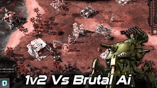 Red Alert 3 , Uprising Reborn Mod , 1v2 Vs Brutal Ai , Skirmish Gameplay , 2020