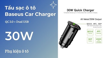 Tẩu sạc nhanh cho xe hơi Baseus Car Charger Dual USB QC 3.0 30W Max SCP / PE+ / AFC - [Funky.vn]