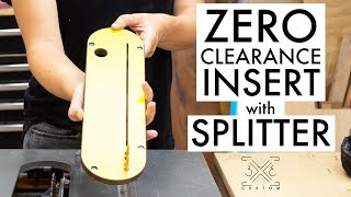 Zero Clearance Insert with Splitter // Riving Knife // MJ Splitter // Kerf Keeper