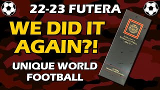 2022-23 Futera Unique World Football Display Hobby Box Soccer Review