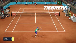 TIEBREAK - *New Patch Update* - Jack Draper Vs Jannik Sinner I Madrid Masters I Legendary AI (PS5)