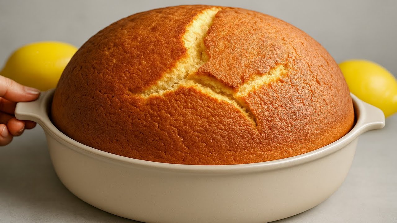 12-Löffel-Kuchen in 5 Minuten! 🍋 Der italienische Zitronenkuchen, der auf der Zunge zergeht!