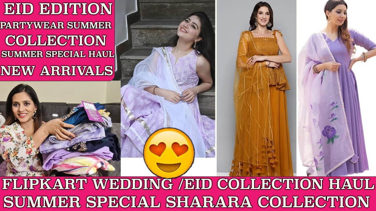 FLIPKART EID/SUMMER SPECIAL COTTON SHARARA /ANARKALI SET HAUL SUPER