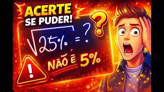 É AQUI que erram no ENEM: Aprenda Raiz Quadrada de Porcentagem! 💯🔍