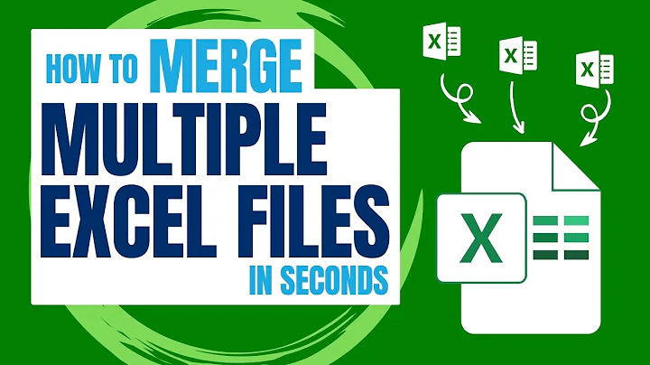 How To Merge Multiple Excel Files into one in seconds!