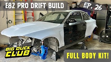 E82 drift build. Big duck club widebody!
