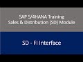 Video 48 - SAP S/4HANA Sales & Distribution (SD) Module training : SD - FI Interface.