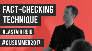#CIJSummer 2017: Fact-Checking Techniques
