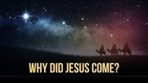 First Sunday in Advent, December 1, 2024 - “A Real Christmas Requires Remembering Why Christ Came!”