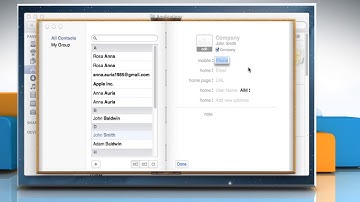 How to Add a New Contact to Address Book in Mac® OS X™