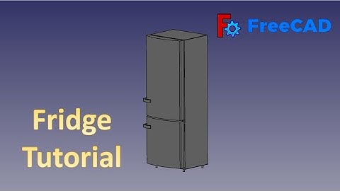 FreeCAD Tutorial : How to make a Fridge in Freecad #freecad #3dmodel #3ddesign #cad