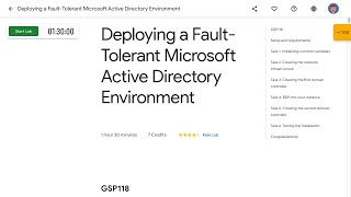 Deploying a Fault Tolerant Microsoft Active Directory Environment GSP118