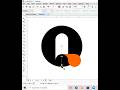 Creative Q Logo Design in CorelDRAW #shorts #coreldraw