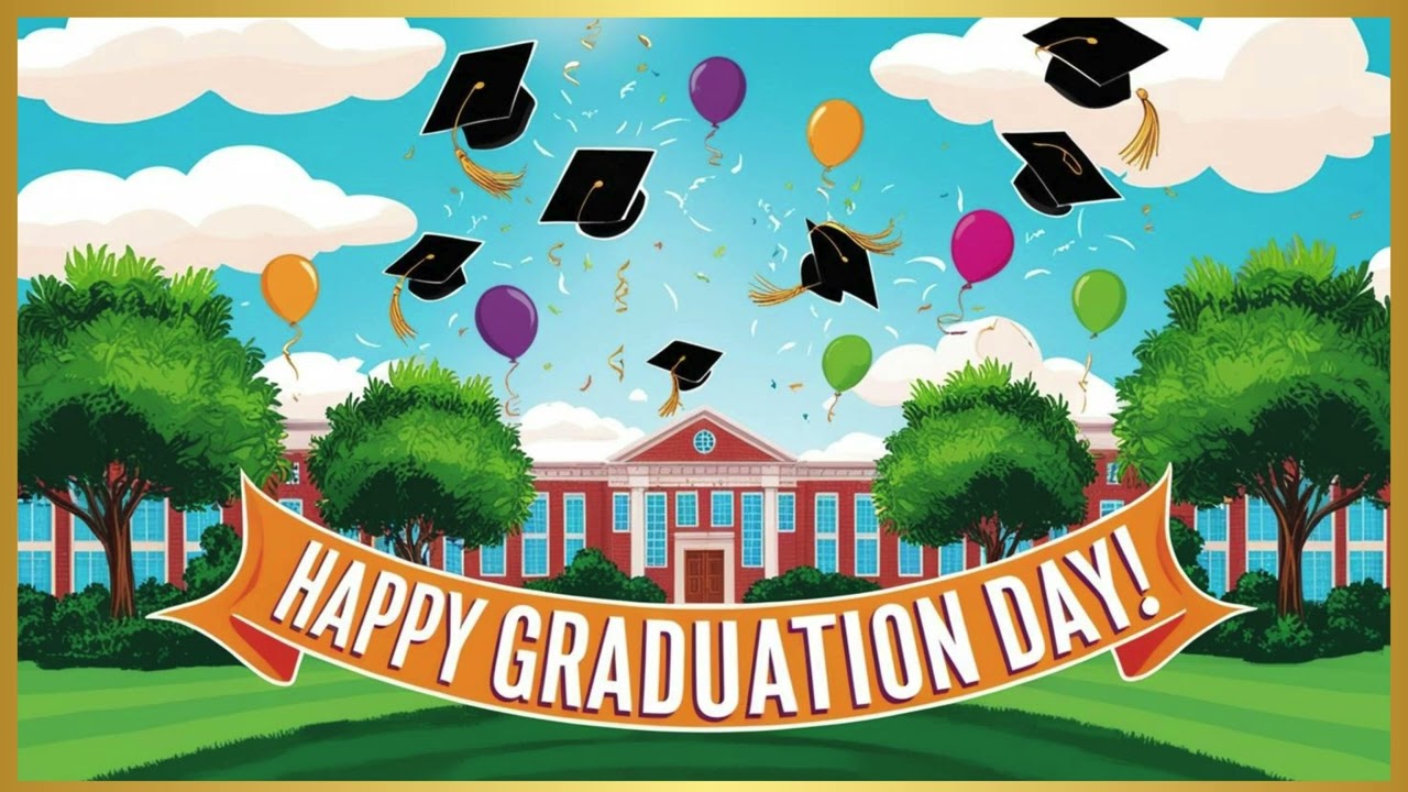 Happy Graduation Day - TV Art - Screensaver - Wallpaper - Frame Art - 4K