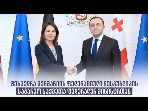 შეხვედრა გერმანიის ფედერაციული რესპუბლიკის საგარეო საქმეთა ფედერალურ მინისტრთან