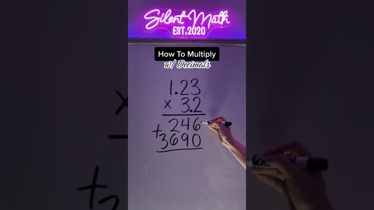 How To Multiply With Decimals Multiplication Decimalmultiplication Math Silentmath
