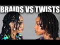 MINI BRAIDS VS MINI TWISTS