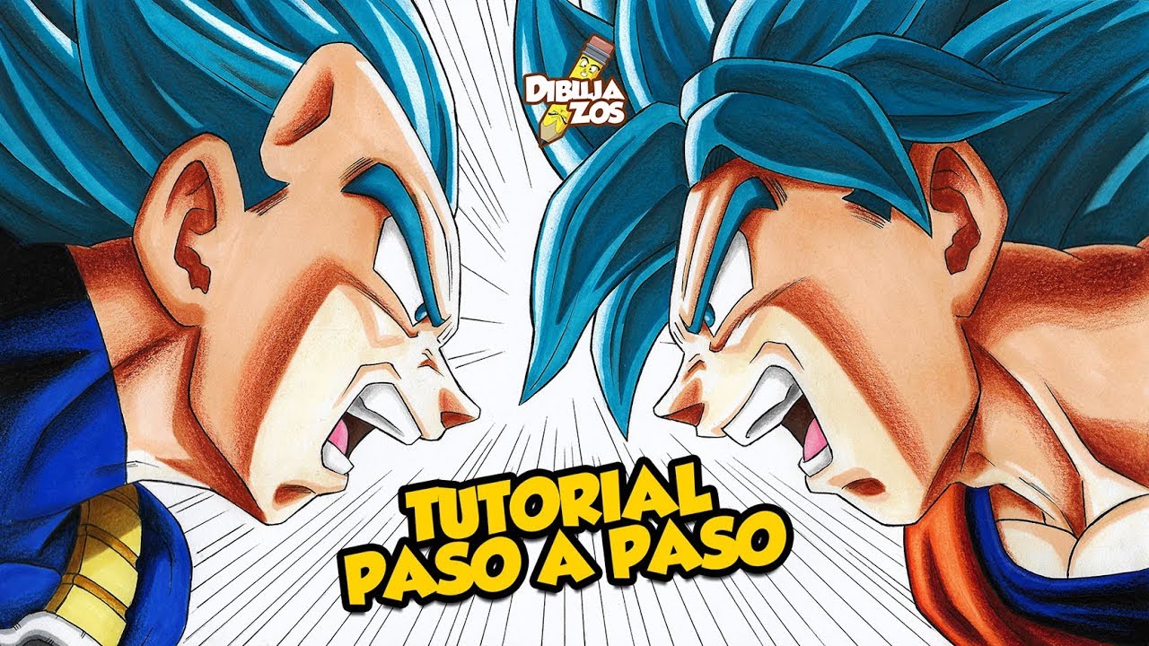 COMO DIBUJAR A GOKU Y VEGETA SSJ BLUE | FINAL DRAGON BALL ...