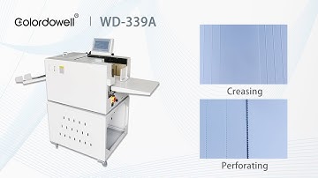 Colordowell WD-339A Automatic Cover Feeding Digital Control Paper Creasing Machine