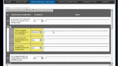 Decision Support Tool