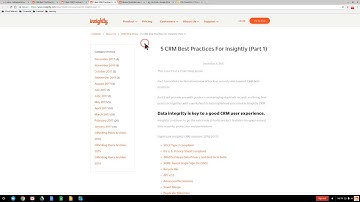 Managing Duplicate Records with Insightly CRM (Tutorial)