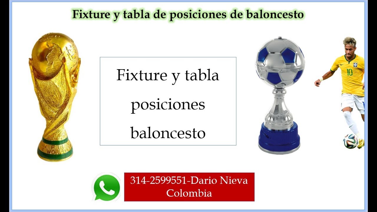 Fixture y tabla posiciones baloncesto - YouTube