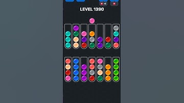 Ball Sort Puzzle nível 1390 #games #androidgameszone #level #pop #puzzle #colors #gaming #automobile