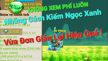 Ngọc Rồng Online | Những Cách kiếm Ngọc Xanh Trong Game NRO Cực Kì Đơn Giản !