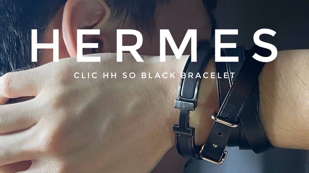 hermes so black bracelet