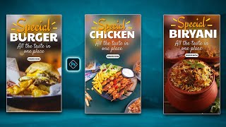 Instagram Special Food Stories Post Design | Social Media Banner in Photoshop Tutorial screenshot 1