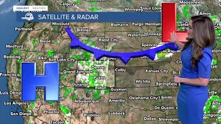 Cooler temps, scattered storms across Denver metro Tuesday