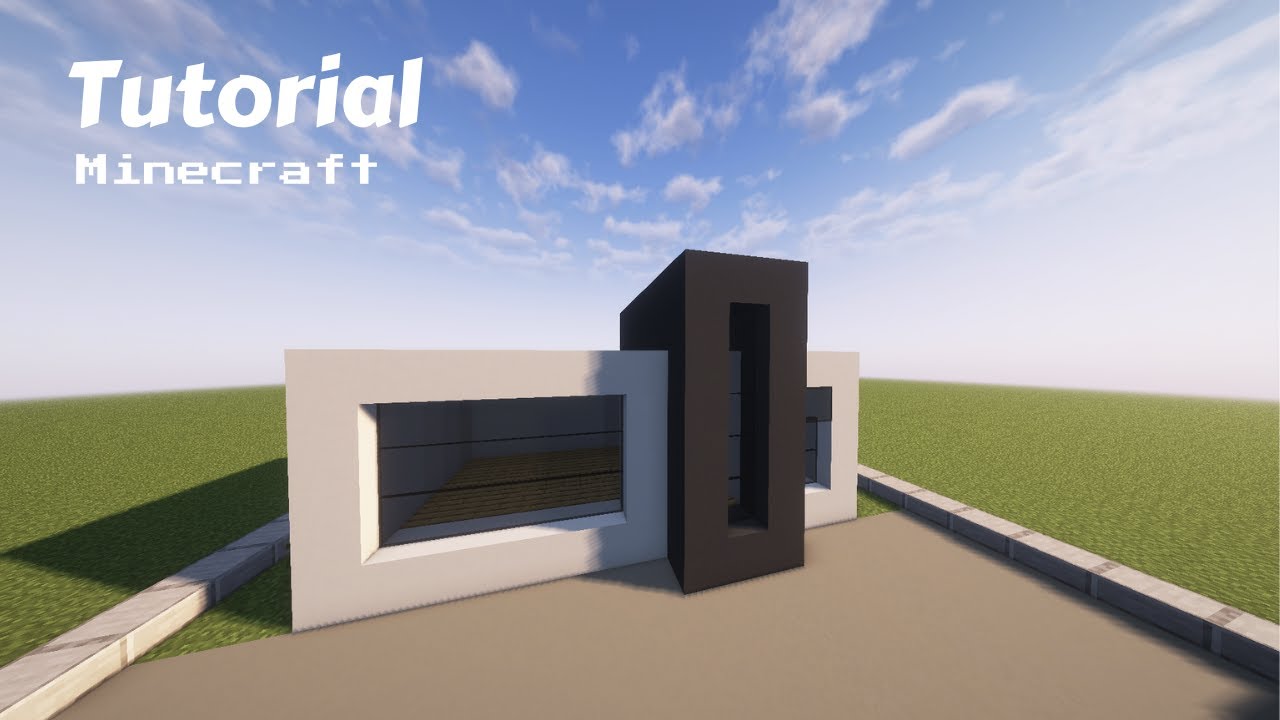 Minecraft How to make Easy Modern House Minecraft Tutorial Not