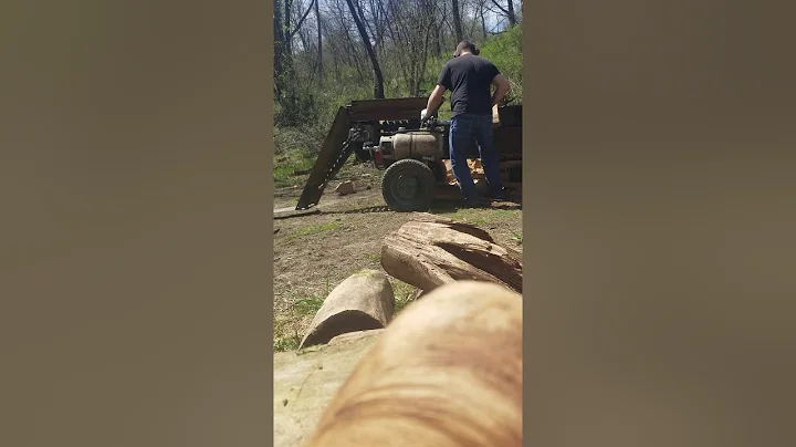Homemade wood splitter testing new additions