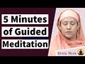 Meditation for Beginners by Pravrajika Divyanandaprana-5 Minutes Guided Meditation 4 Daily Practice