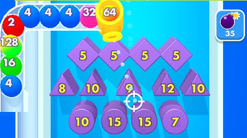 Bounce Merge 2048 - Unlock 256,128,64 Balls (Score: 150,260) Gameplay Part 03