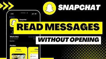 How to See Messages Without Opening | Half Swipe Snapchat | 2022