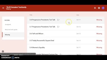 Missing assignments on google classroom