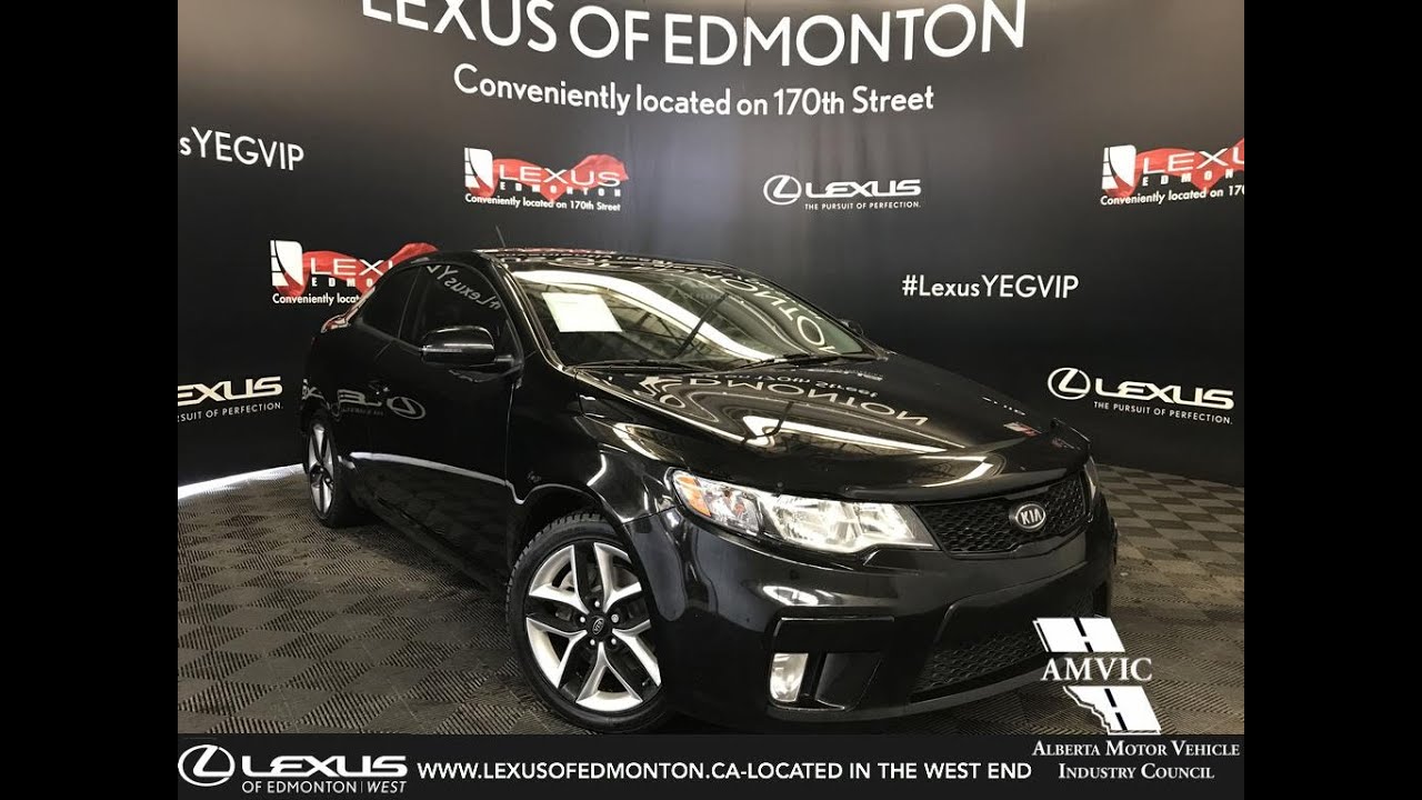 Used Black 2012 Kia Forte Koup Sx Walk Through Review Spruce Grove Alberta Canada