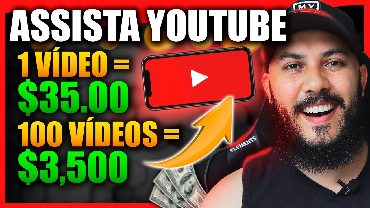 GANHE $3,500 ASSISTINDO VIDEOS NO YOUTUBE (Ganhar Dinheiro Assistindo Vídeos) – APROVADO!