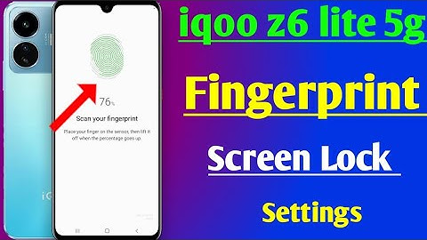 iqoo z6 lite 5g fingerprint lock | iqoo z6 lite me fingerprint lock Kaise lagaen | iqoo z6 lite