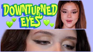 How to ENHANCE downturned eyes- a basic eyeshadow tutorial