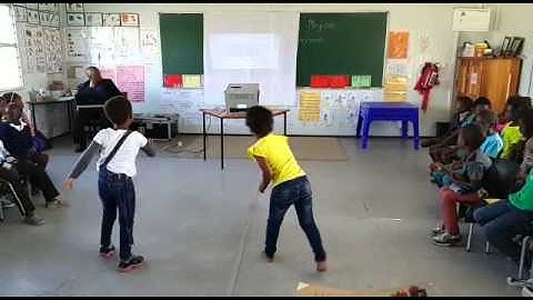 May 2015 Christmas Tinto Grade R learners and Kinect