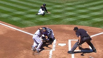 MIN@COL: LeMahieu fires home to throw out Dozier