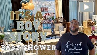 It’s a Boy Story Baby Shower | Decorate With Me | EOE Designs