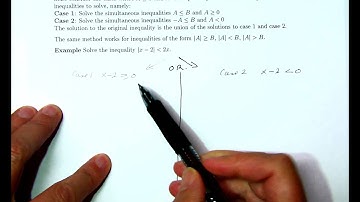 Precalculus Lecture 7 Part 9 Inequalities Absolute Values3