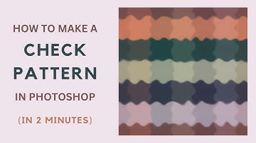Photoshop tutorial | How to make check pattern in 2 minutes