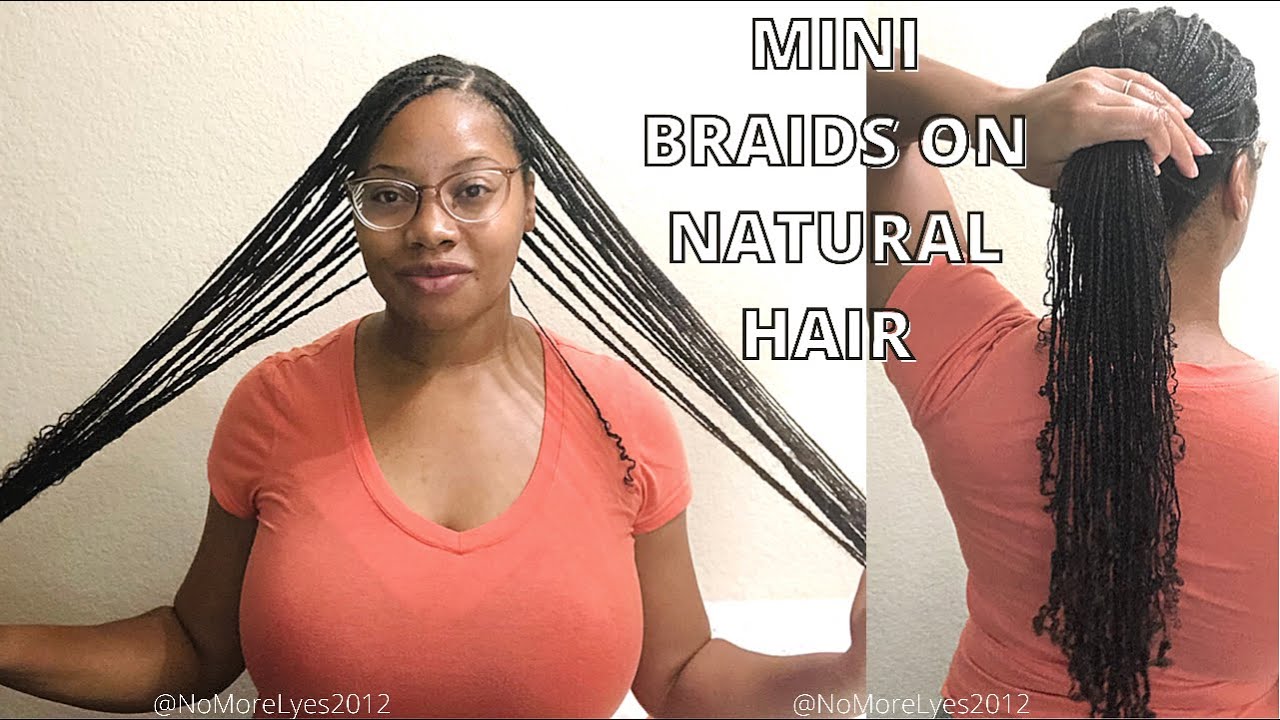 Mini Box Braids on Natural Hair | Protective Style Challenge 2.0